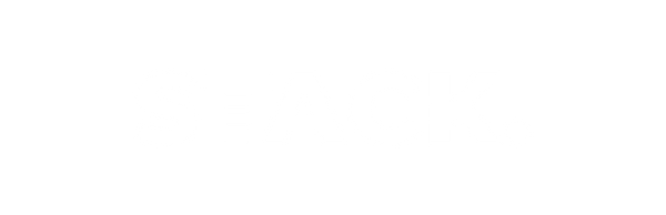 STACK. wordmark, white